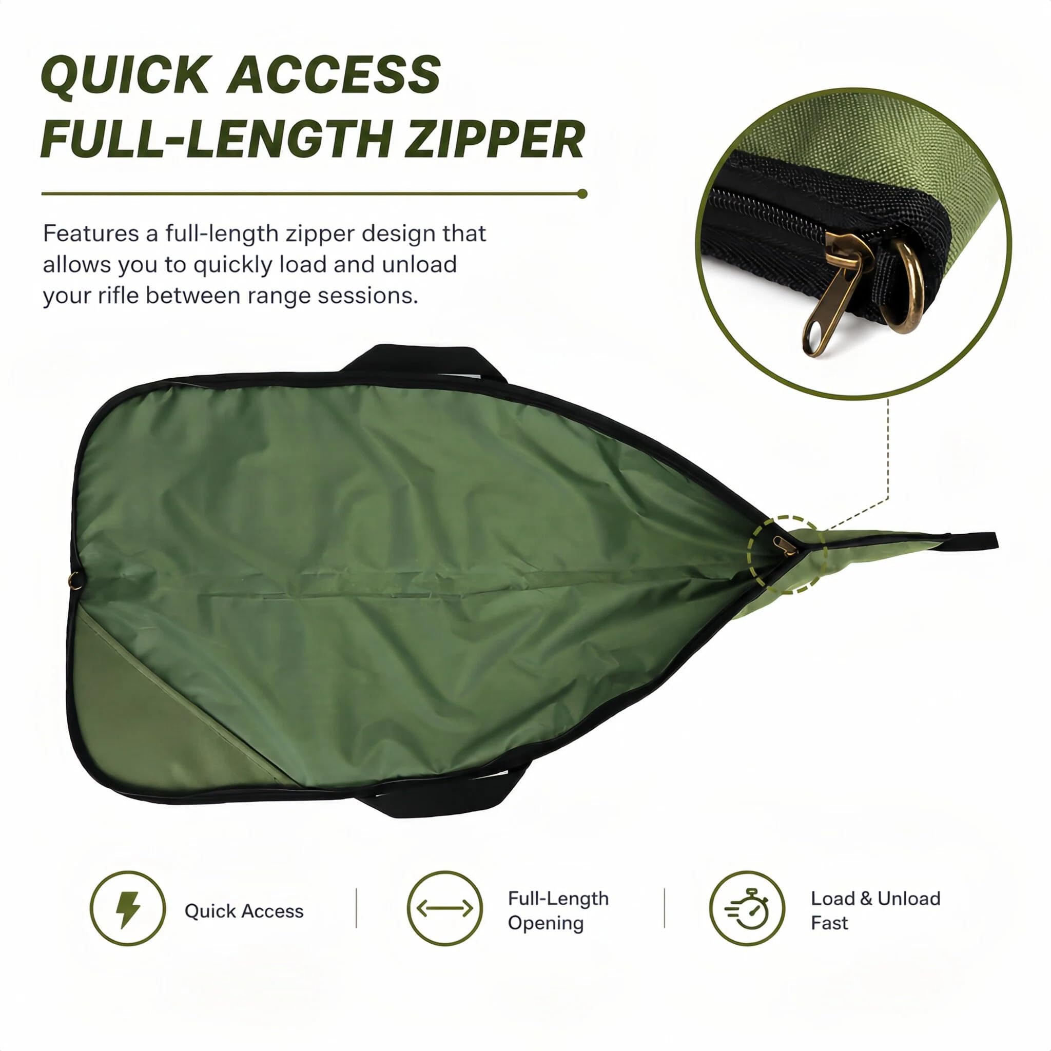 TOURBONの迷彩柄ガンバッグ Amazon.com: TOURBON Hunting Scoped Rifle Case 42-inch Gun Bag with